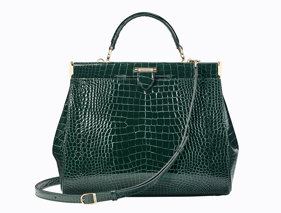 The Florence Frame bag, here in green croc, is one of Mariya Dykalo's favourites from the collection