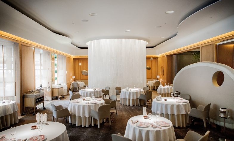 Interior of Alain Ducasse at The Dorchester