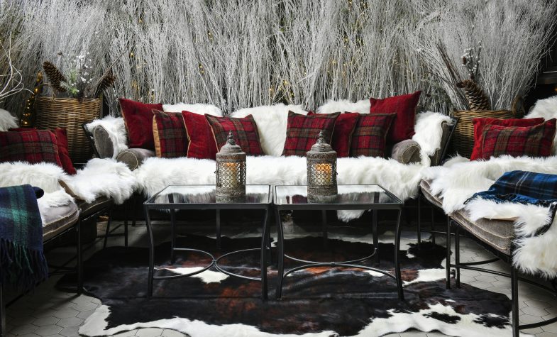 The cosy and elegant Winter Terrace at Churchill Bar & Terrace