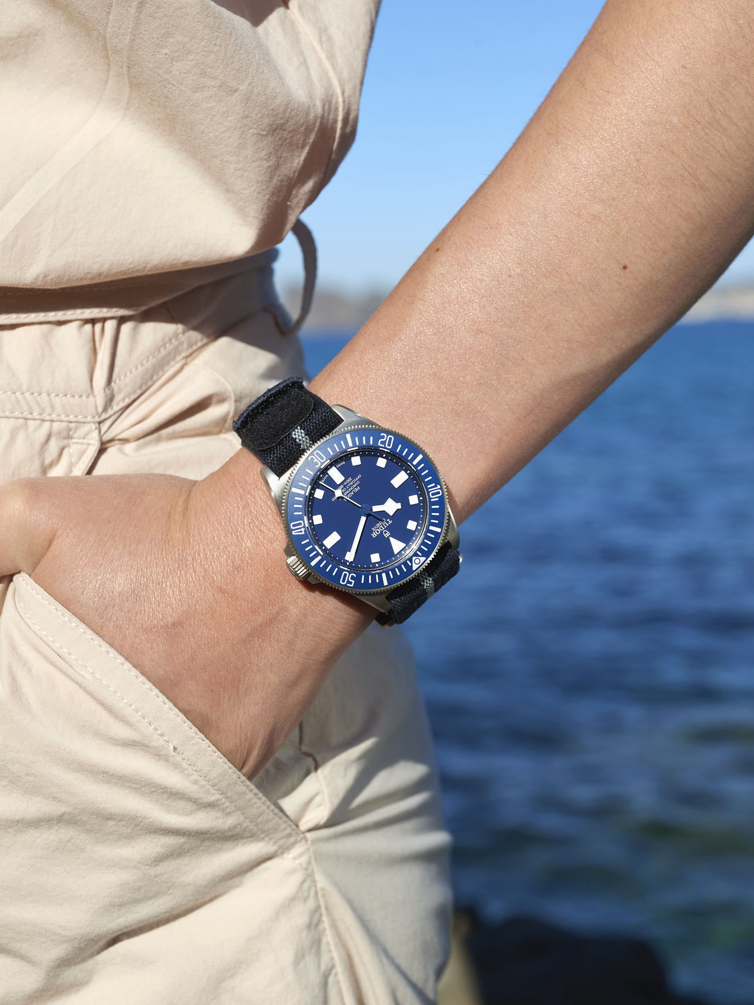 Tudor pelagos hotsell blue on wrist