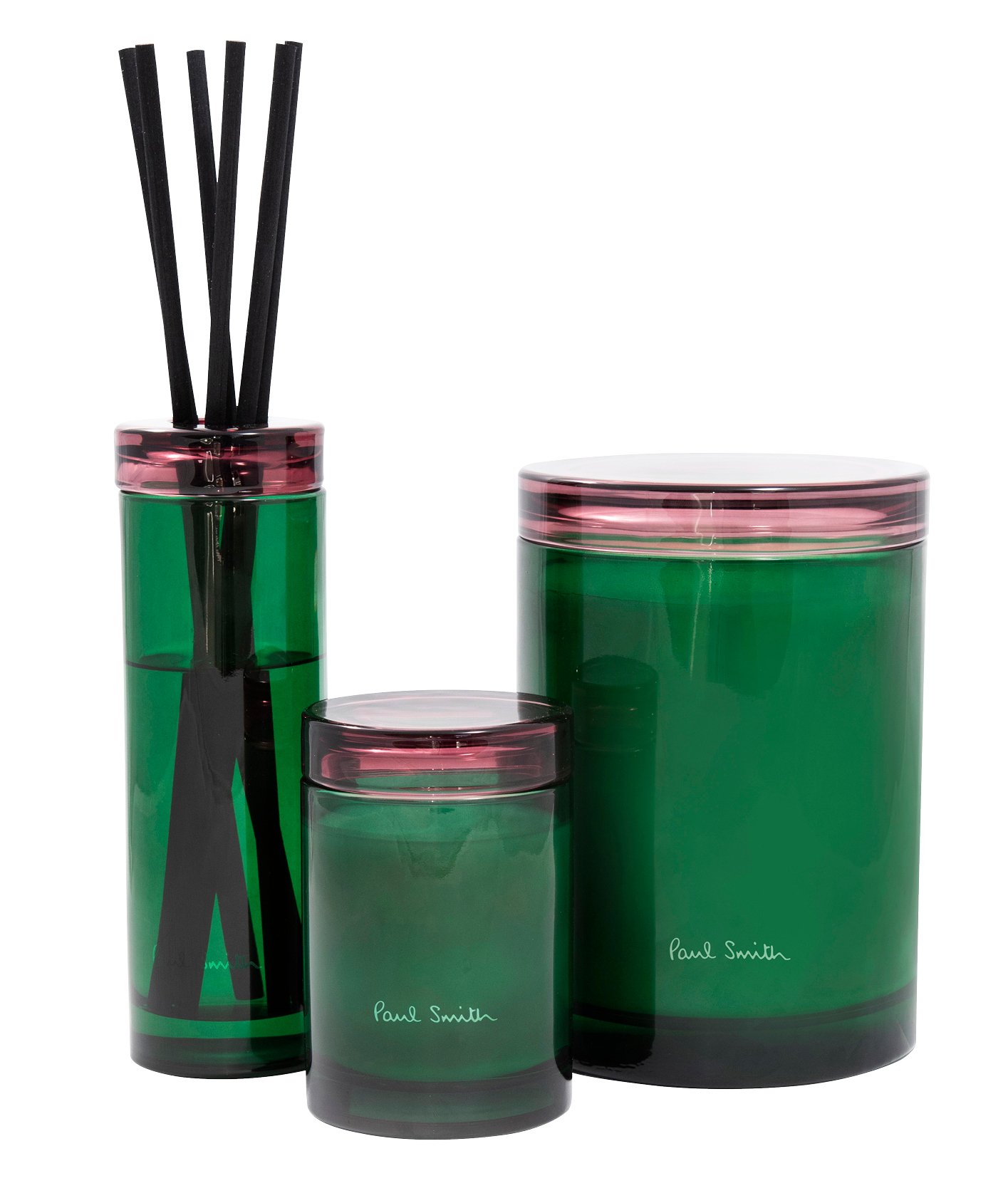 Botanist diffuser, £95, Botanist 240g candle, £65 and 1000g candle, £225. All Paul Smith