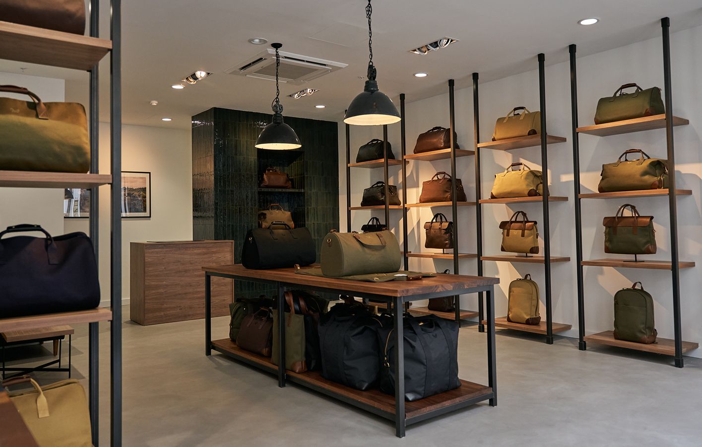 Well-crafted bags Bennett Winch tailors for certain occasions inside the brand's new flagship store on Savile Row