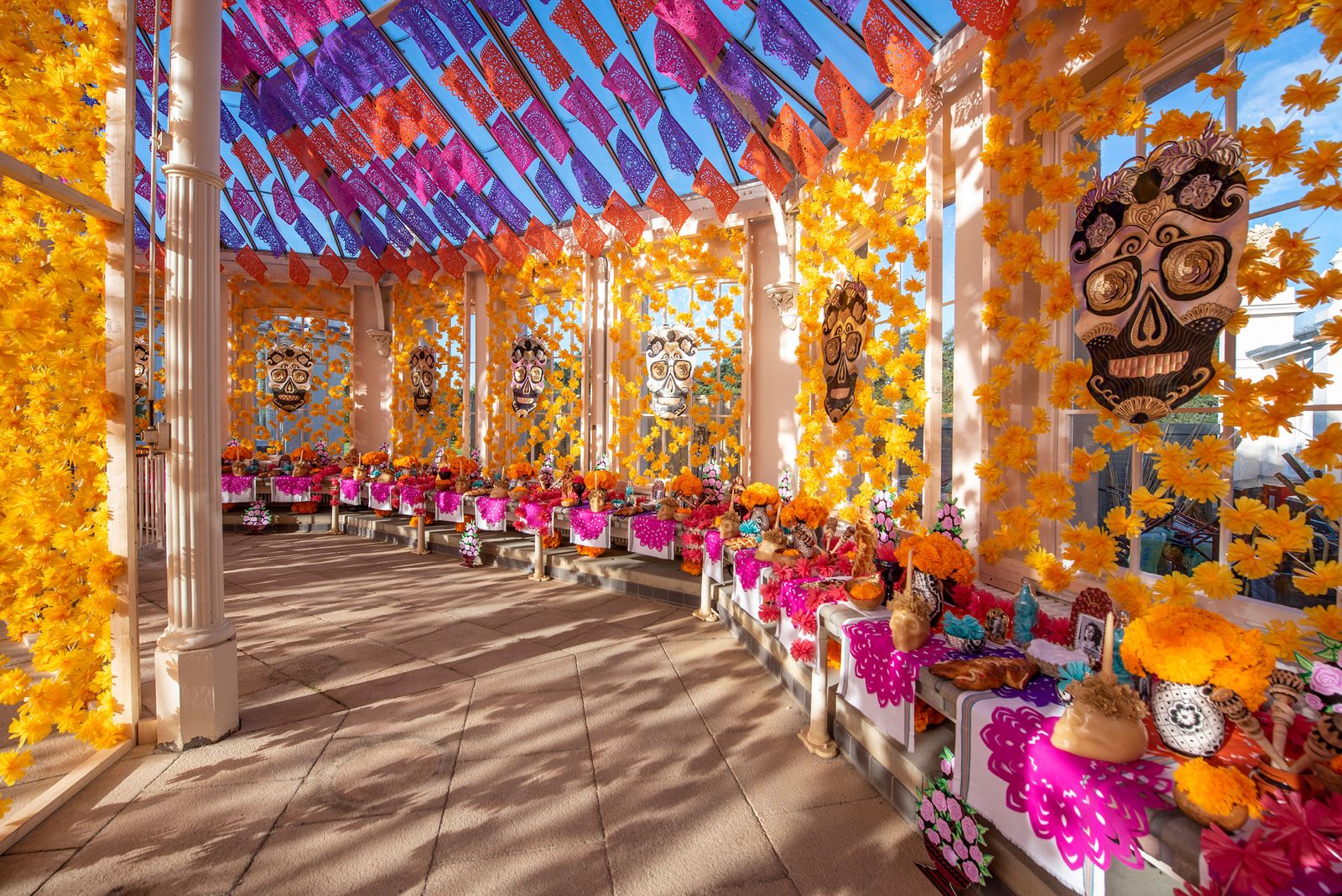 An Offering of Blossoms in their Memory, by Betsabeé Romero, part of the Mexico festival at Kew Gardens