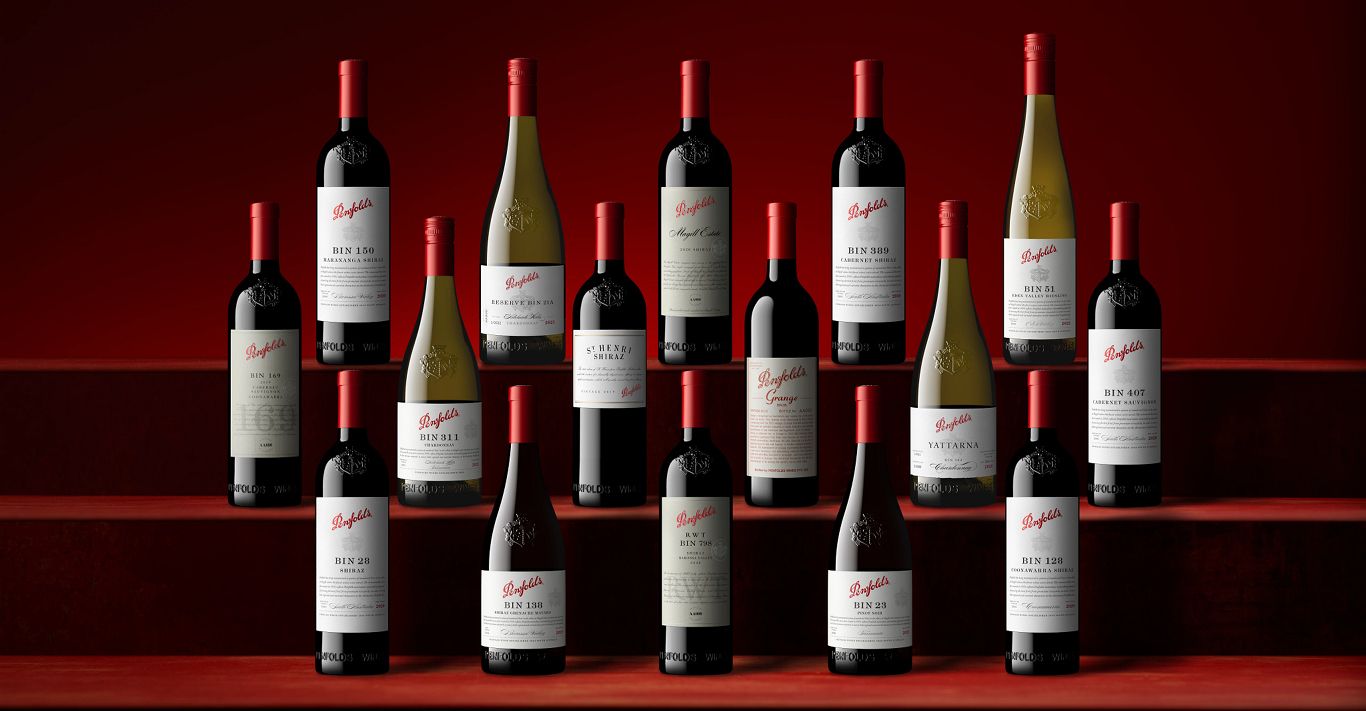 The international range of wines from Penfolds