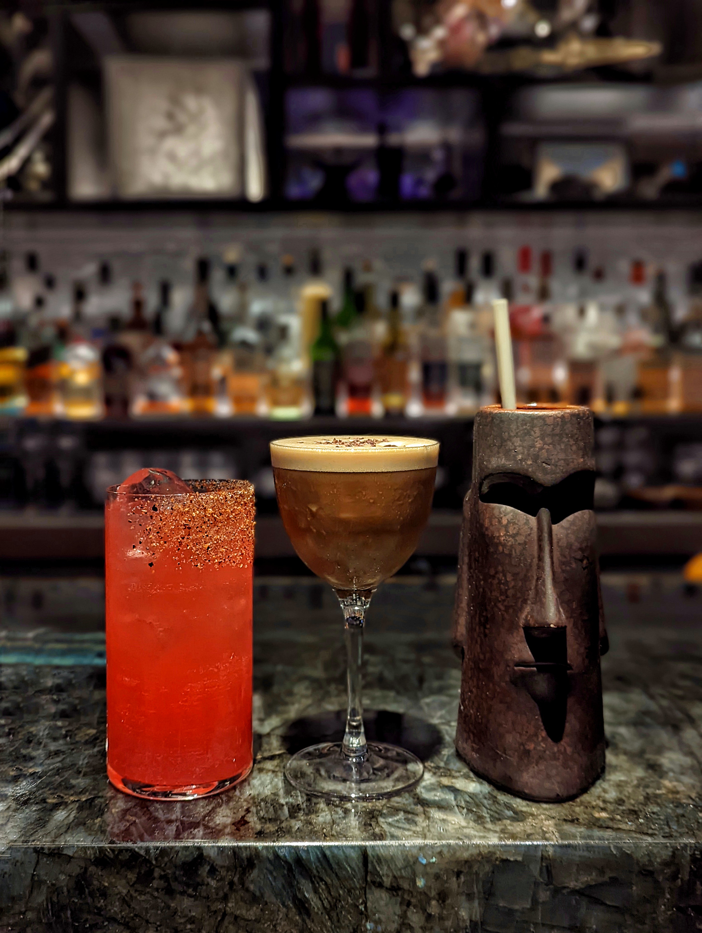 A selection of inventive Yopo cocktails