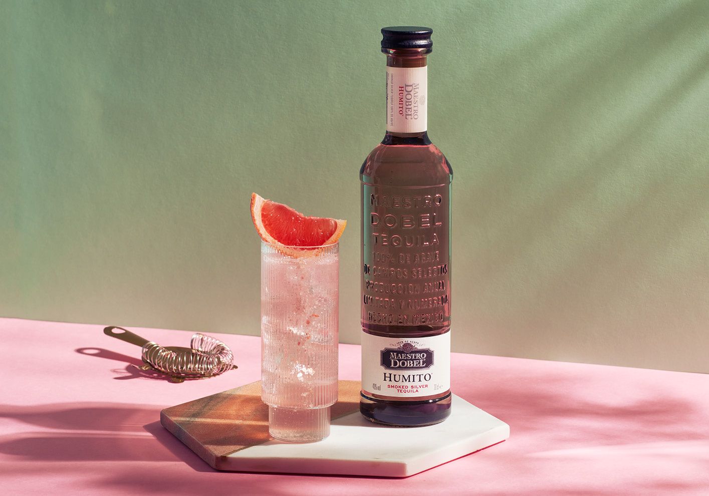 Paloma cocktail with Maestro Dobel Humito Smoked Silver Tequila