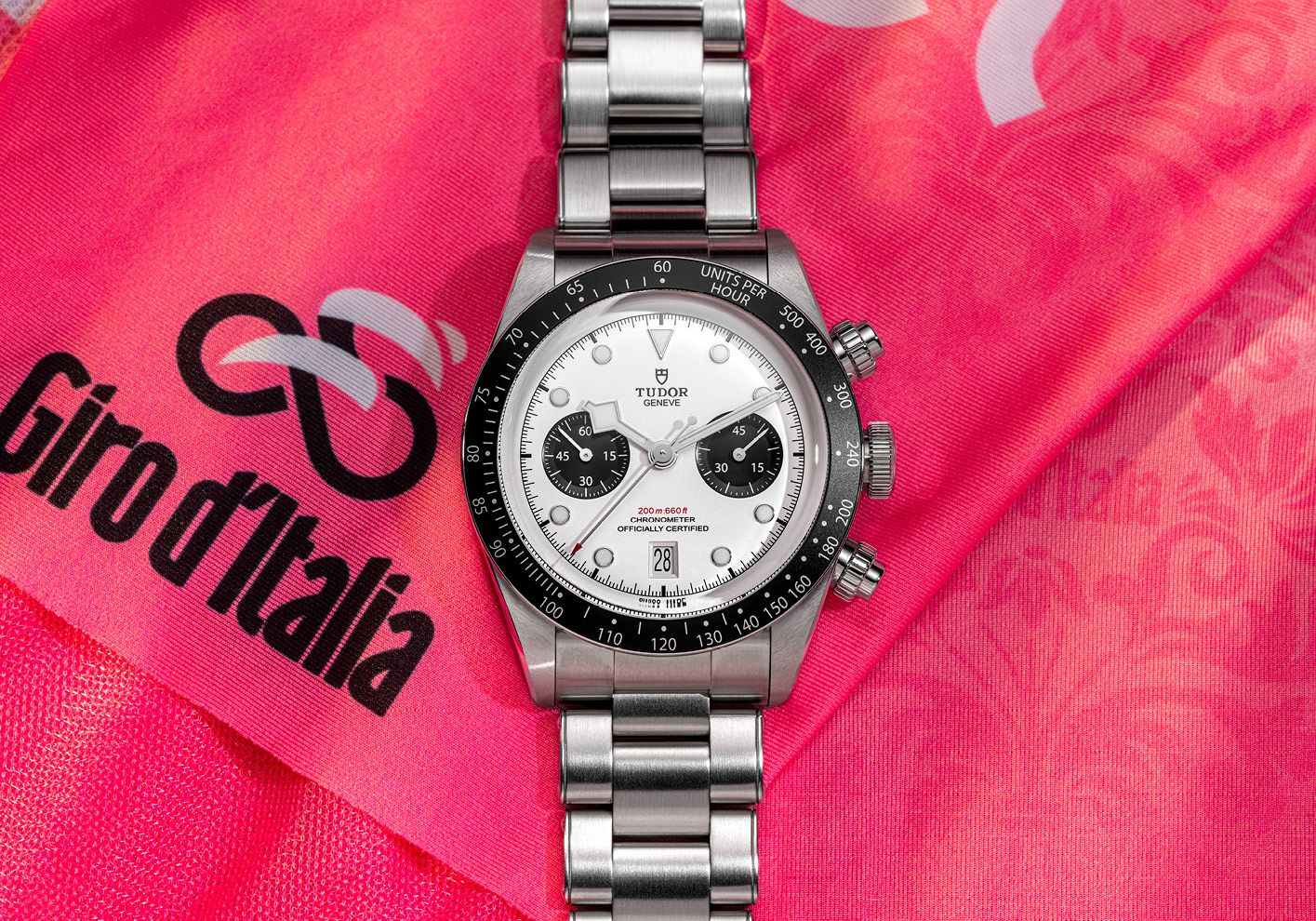 Tudor watches and the Maglia Rosa both represent a truly daring attitude