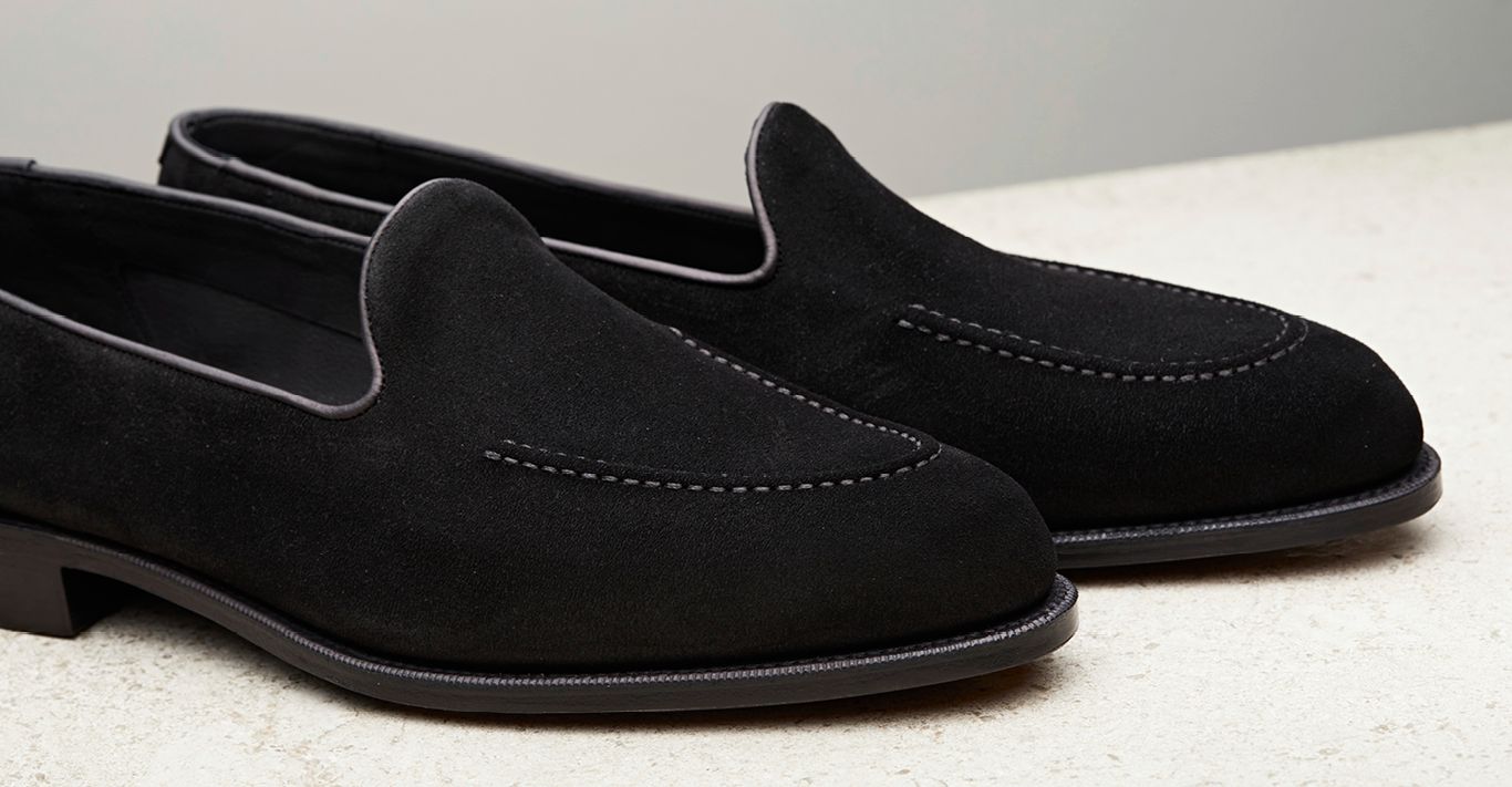 The unlined Hampton in black suede, £1,050, Edward Green