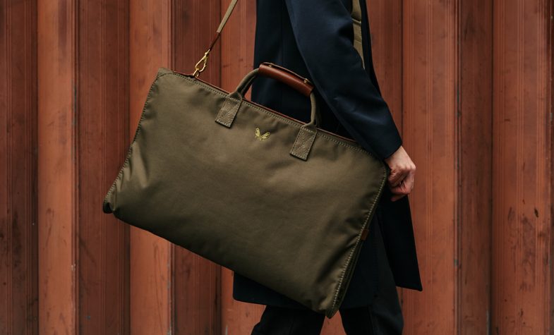 Bennett Winch’s Trifold suit carrier in olive, £750