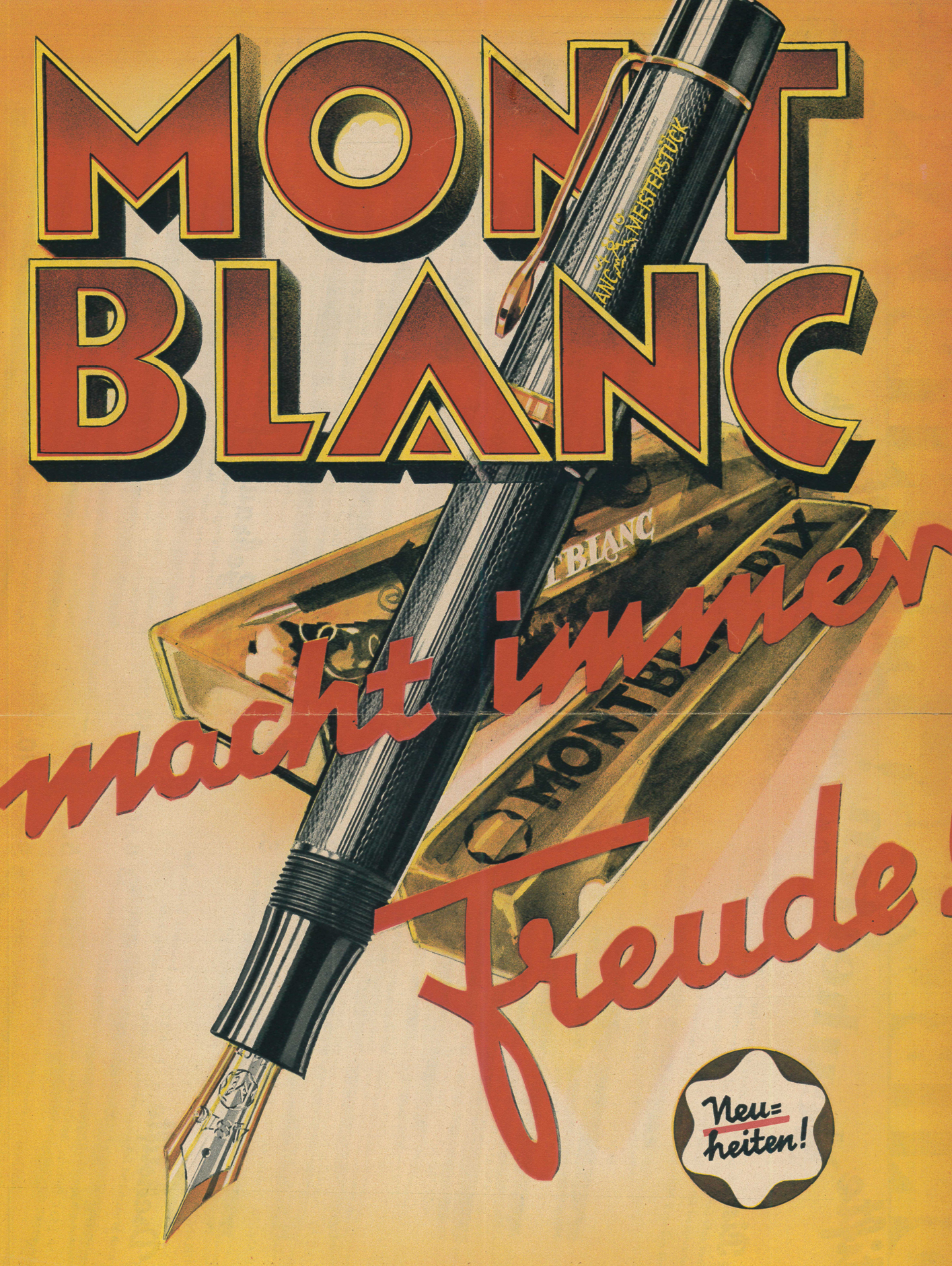 Vintage Montblanc poster