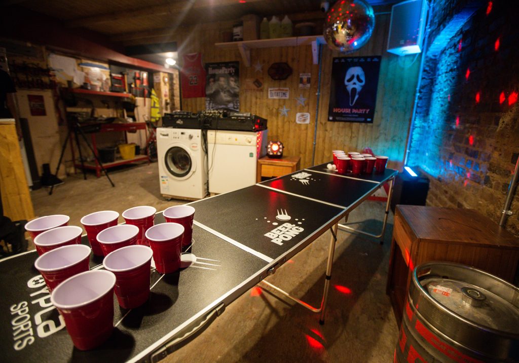 Basement bar of House Party