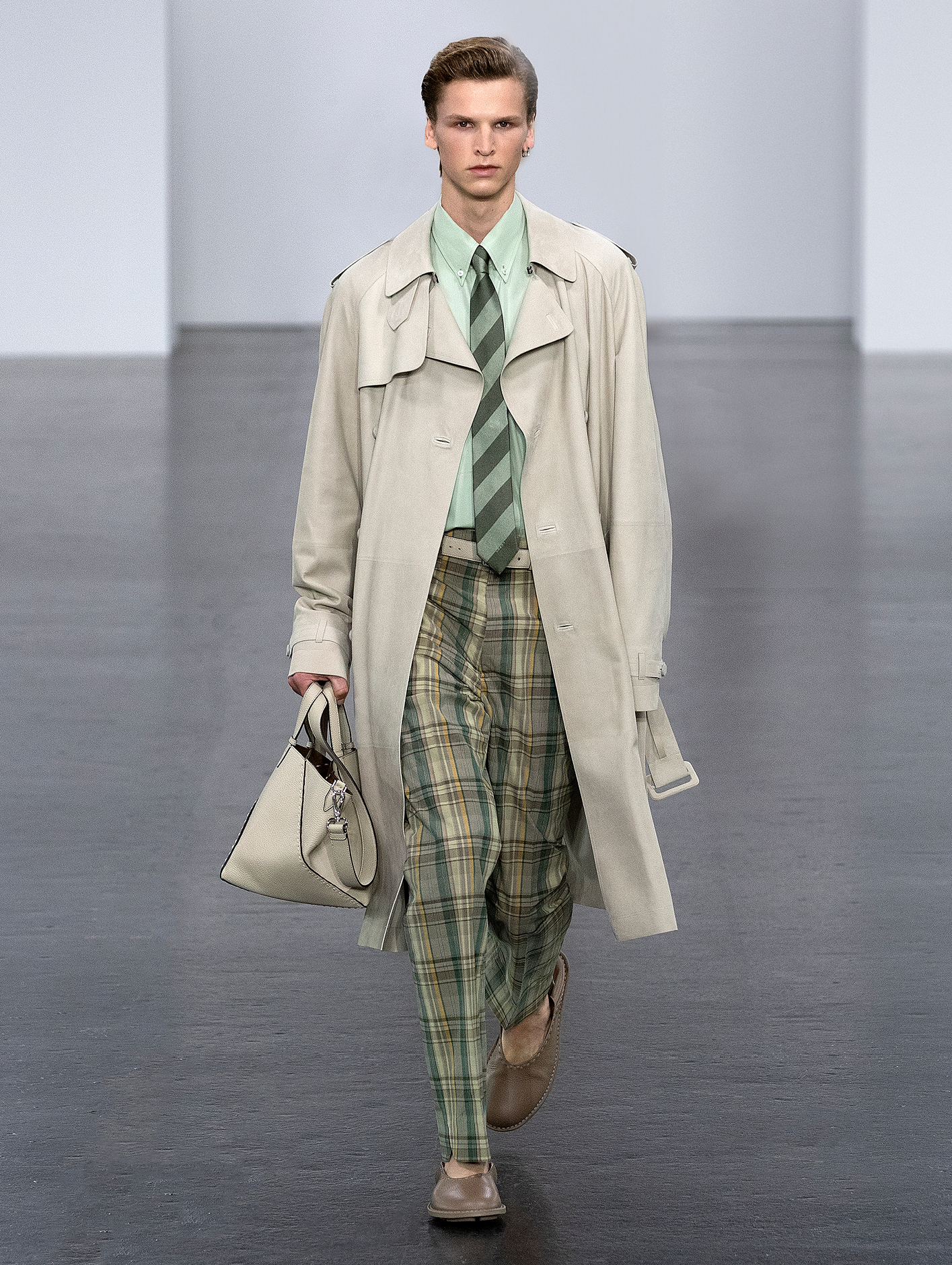 Fendi launches menswear for spring summer 25 in a futuristic Milan show Brummell