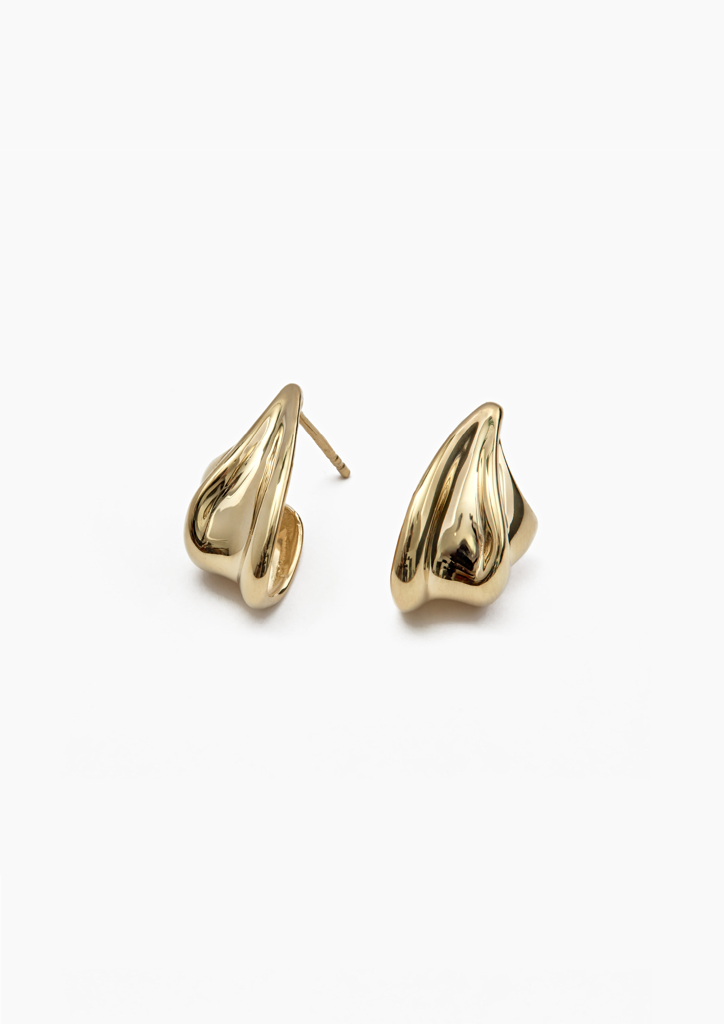 Wave Earrings 14kt Gold Vermeil, £135