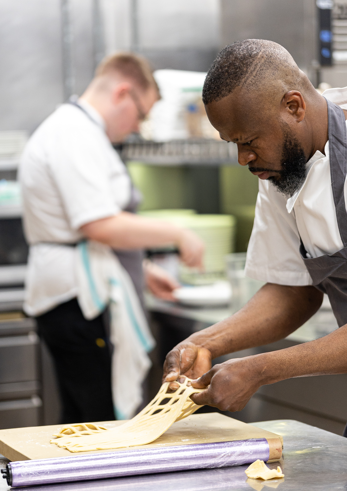 Chefs behind the scenes at the Savoy Grill