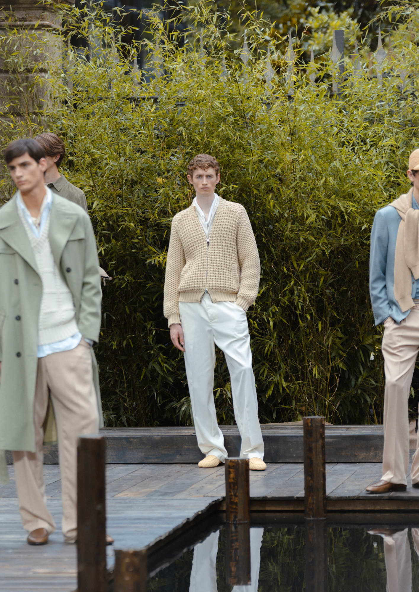 Models wearing Canali SS25