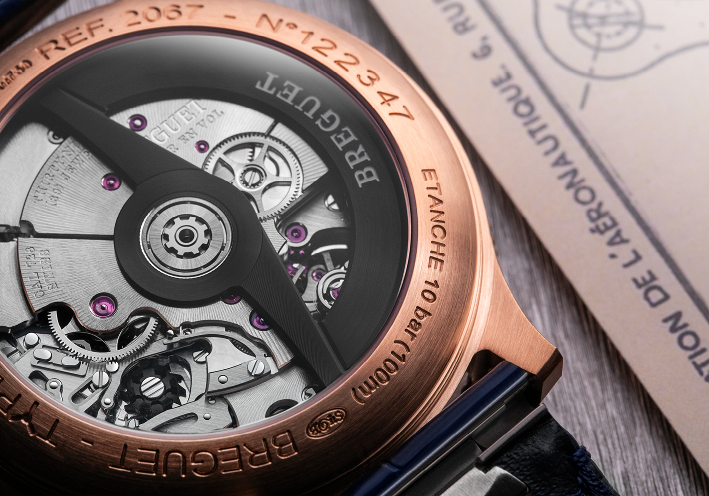 Breguet Type XX Chronograph 2067 display caseback