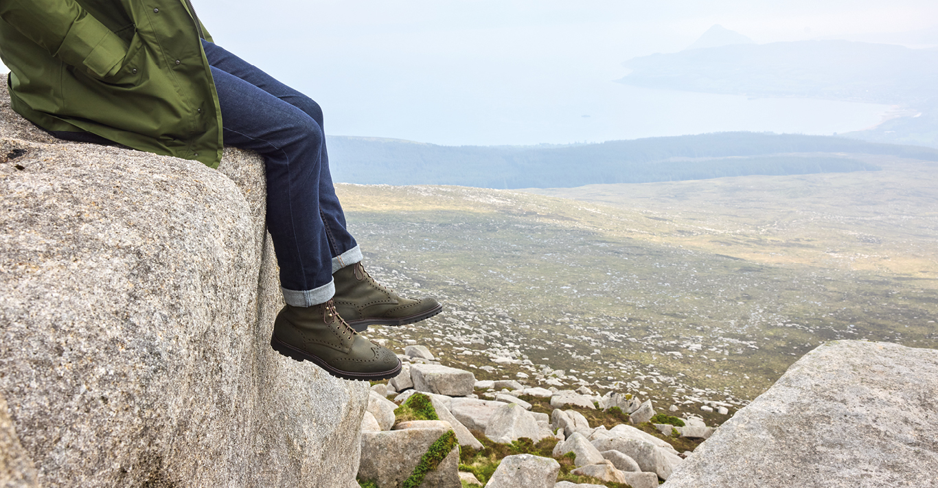 The Islay Derby boot in rough-out suede, £555, Crockett & Jones