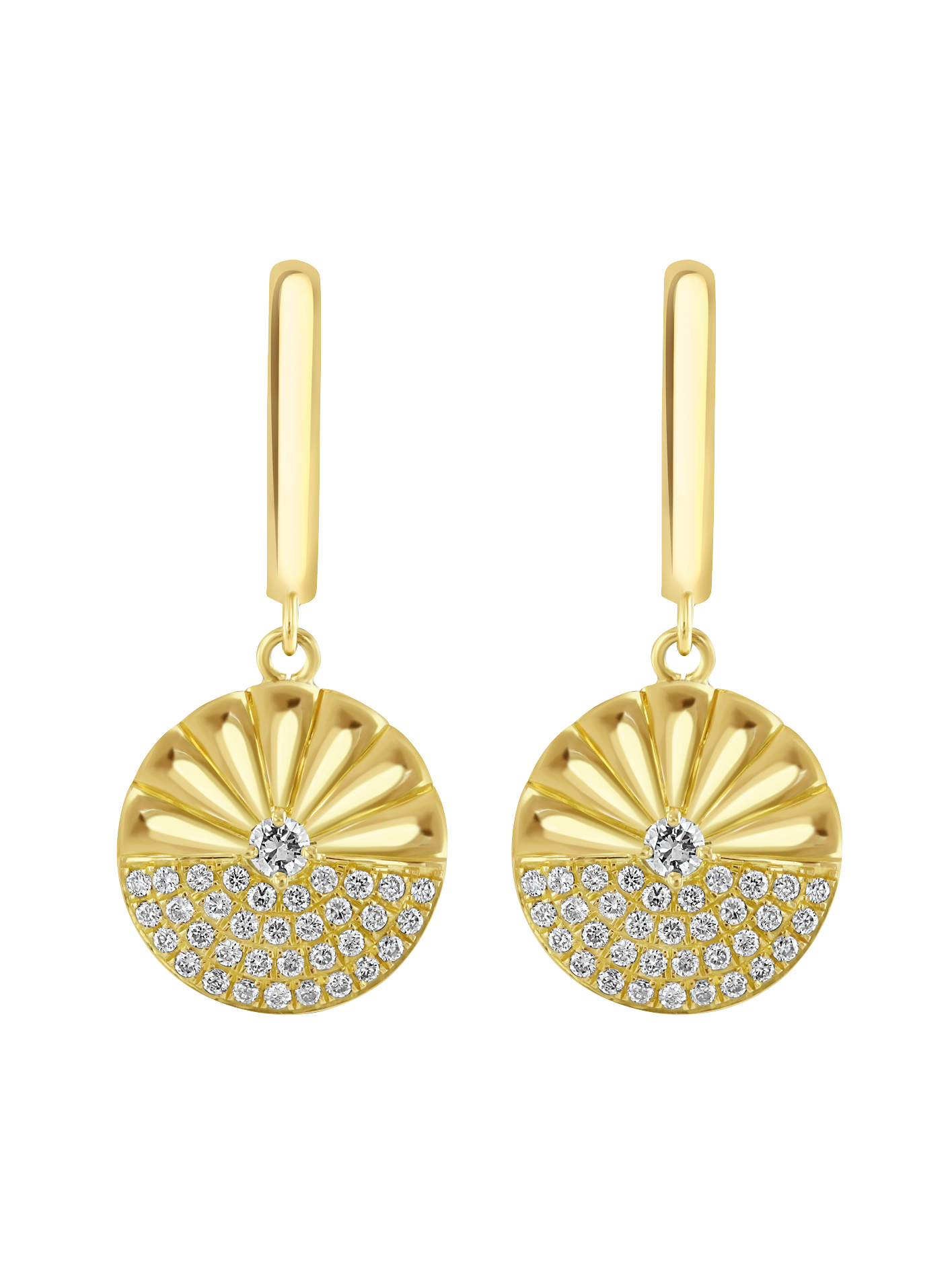 Alba yellow gold diamond earrings, £3,500