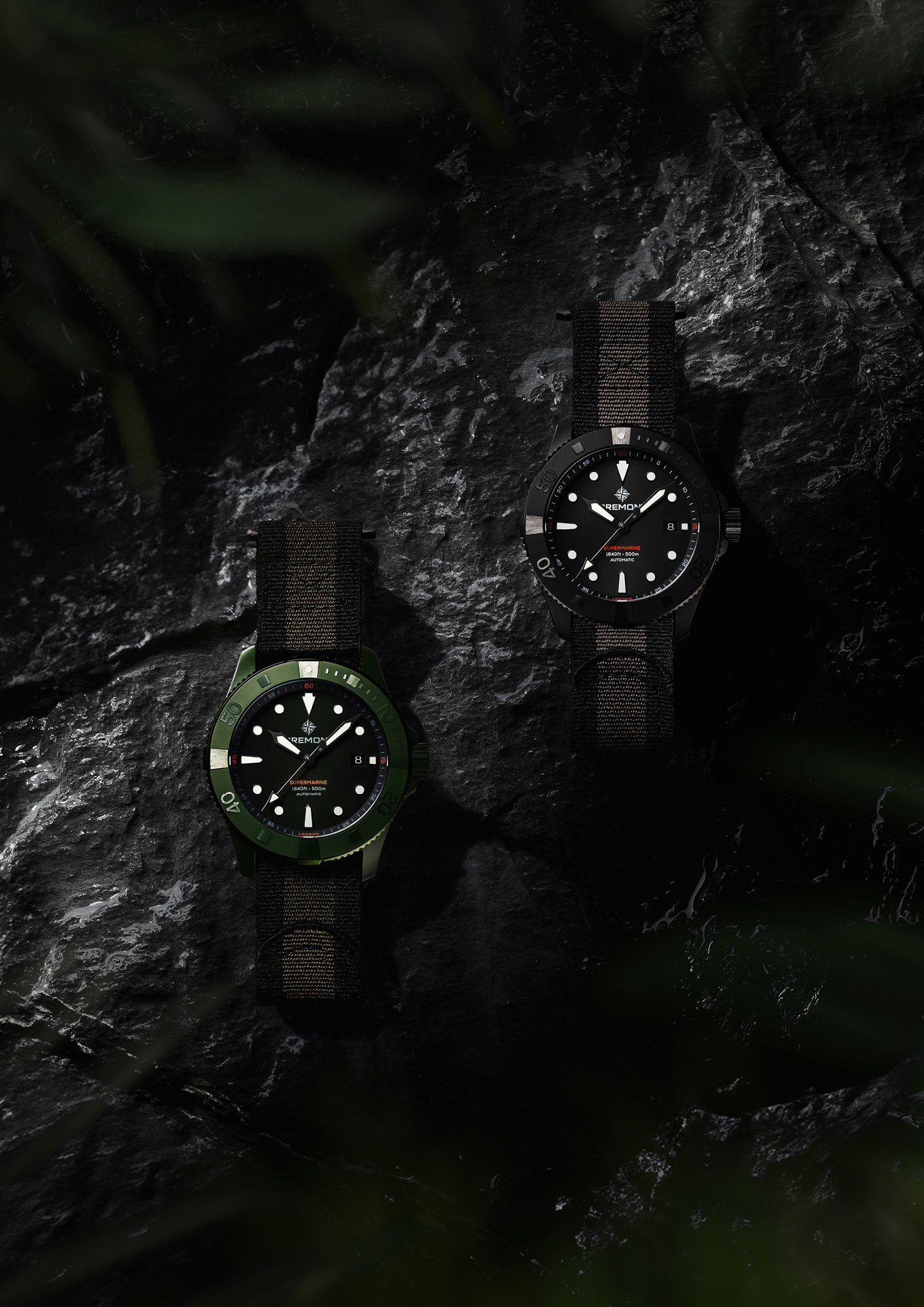 Bremont 43mm Supermarine Full Ceramic in Jungle Green and Tactical Black colourways