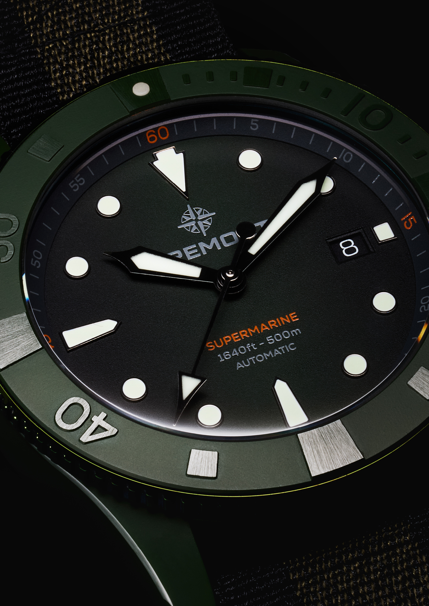 Bremont 43mm Supermarine Full Ceramic in Jungle Green colourway