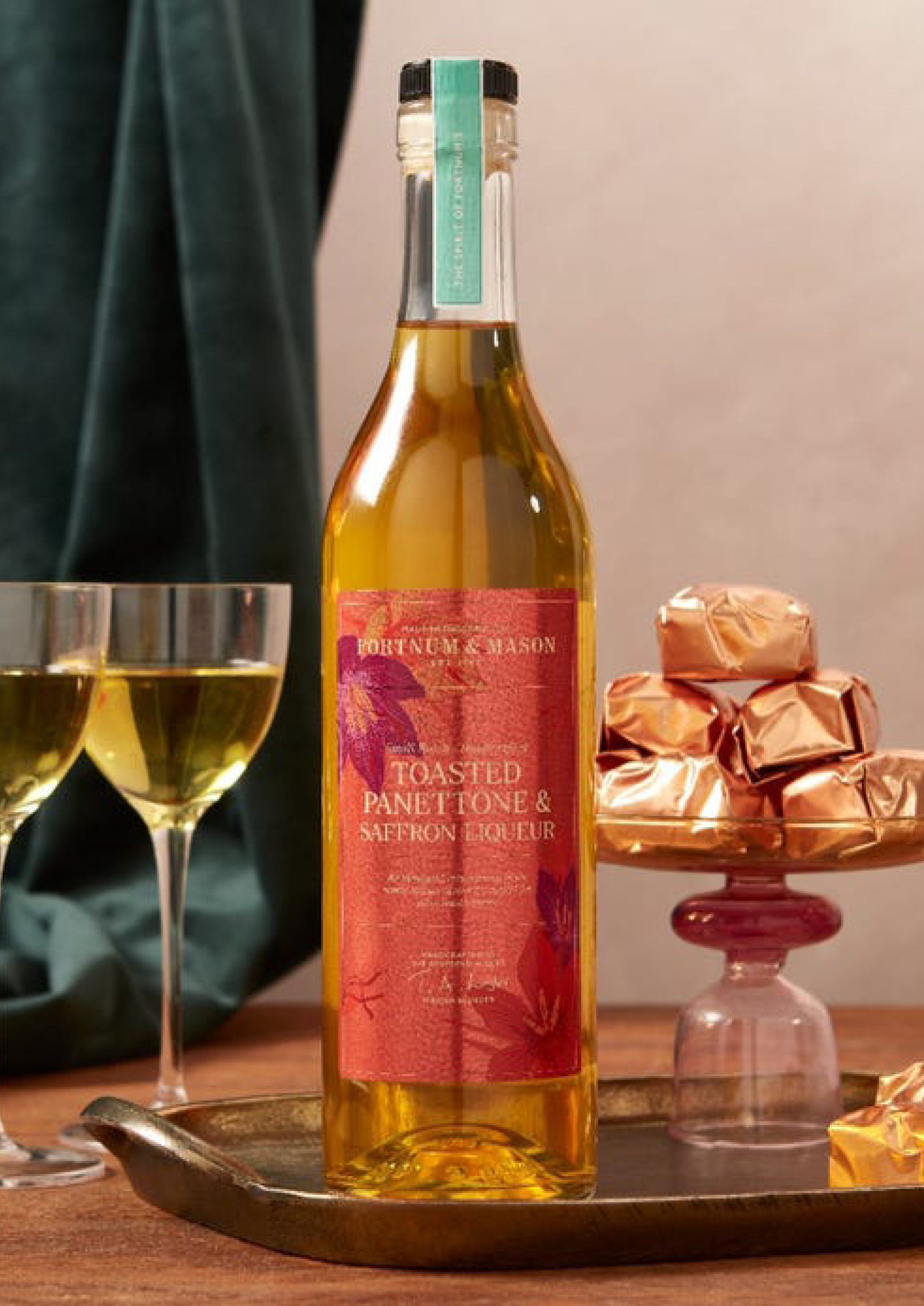 Fortnum & Mason Toasted Panettone & Saffron Liqueur (£35)