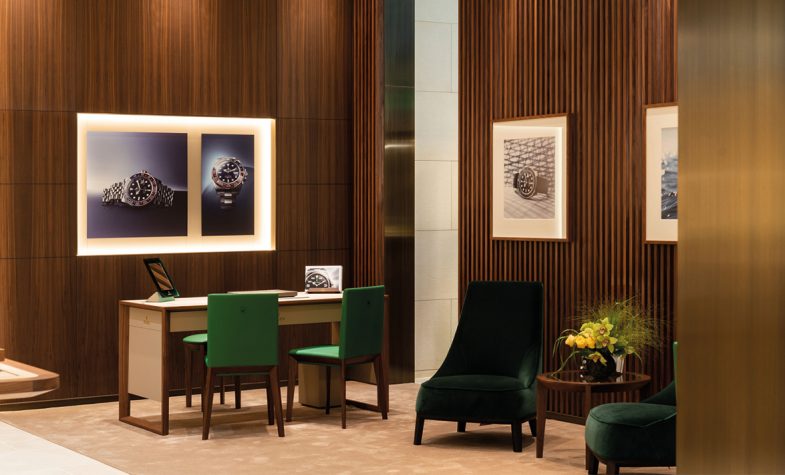 The David M Robinson Canary Wharf showroom offers expert guidance through the Rolex collections and Rolex servicing