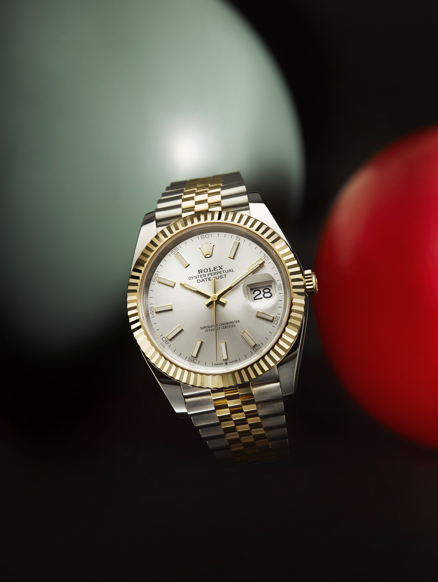 Datejust 41 in Oystersteel and yellow gold with a silver dial and a Jubilee bracelet, £13,050