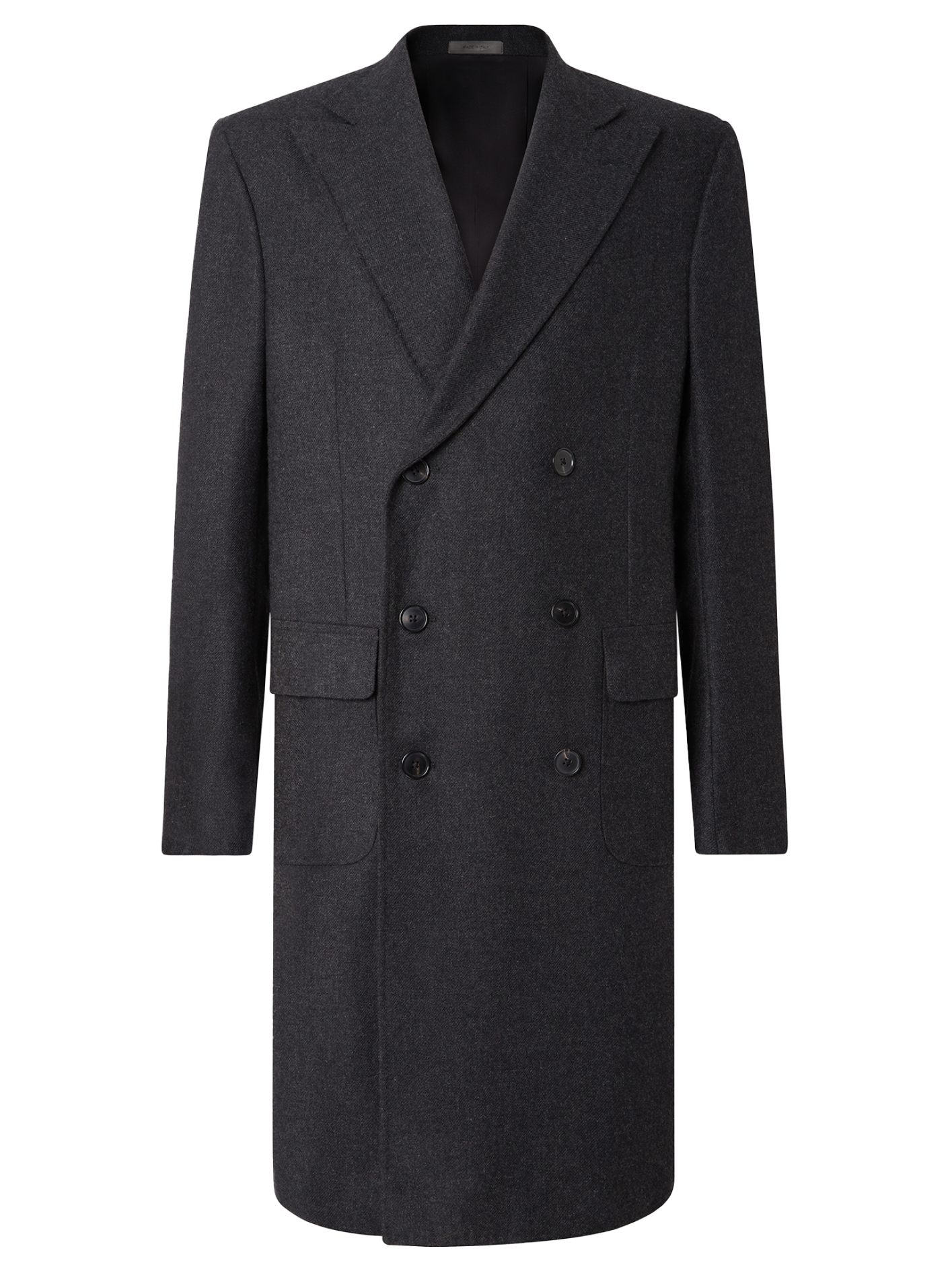 Corneliani Dark Grey Pure Cashmere Coat