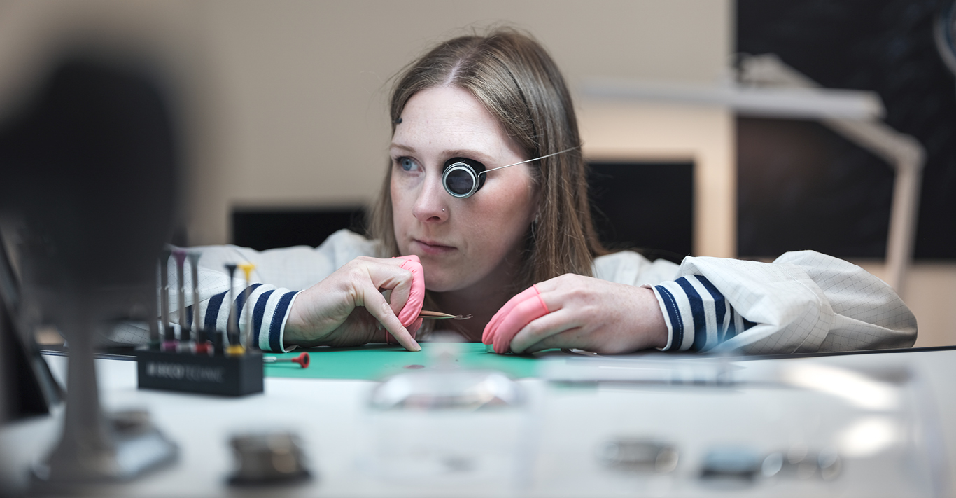 Head watchmaker at Marloe Watch Company, Alison Eardley