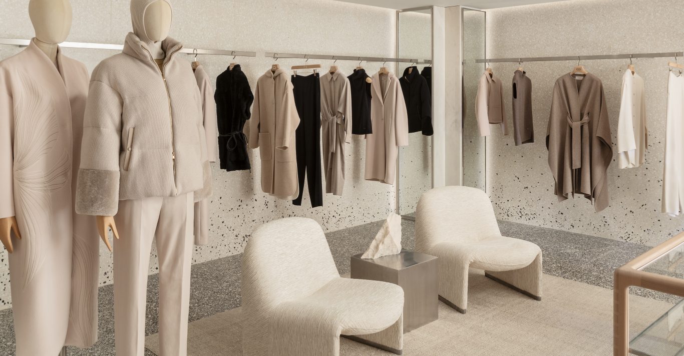 the agnona clothes store at Harrods