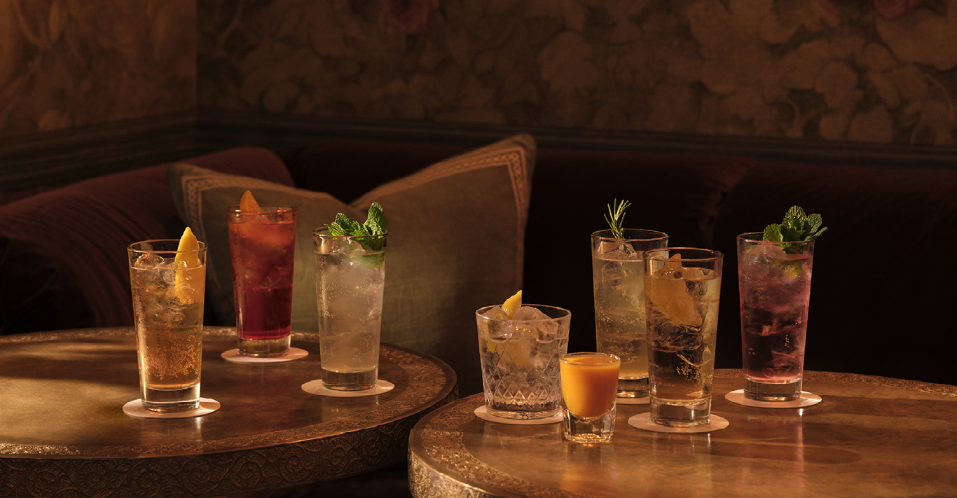 Selection of non-alcoholic drinks on the Soho House menu